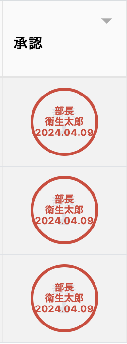 編集したい確認項目を押下